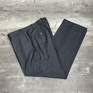 Paul Betenly Cambridge Grey Super 120’s Dress Pants 36x30